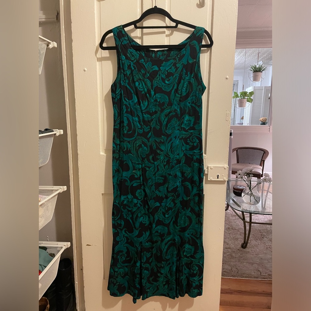 Paisley midi dress